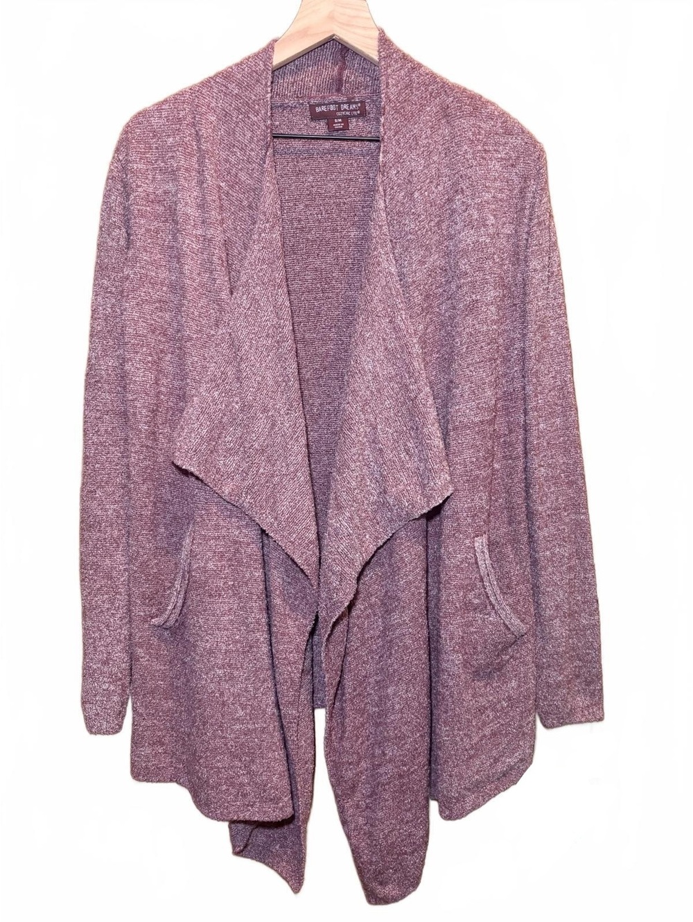 Barefoot Dreams maroon open-front cardigan - Woman’s Small/Medium